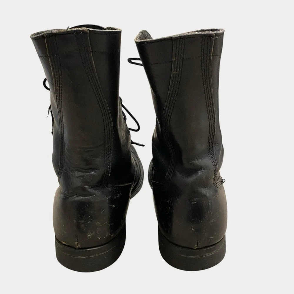 Biltrite ANSI Combat Boots Men Size 10.5 Black Leather Steel Toe Z41-1991/75
